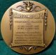 French Composer Charles Saint - SaËnz / Musical Angel & Text 80mm Bronze Medal Exonumia photo 1