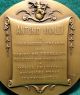 Antonio Vivaldi - Italian Composer / Musical Angel & Text 80mm Bronze Medal Exonumia photo 3