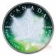 Frozen Maple Leaf - 2016 1 Oz Pure Silver Coin - Rhodium Plating & Special Color Coins: Canada photo 4