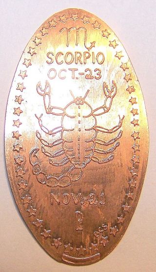 Sum - 14 Elongated Cent: Zodiac Symbol: Scorpio / October 23 - Nov.  21 (scorpion) photo