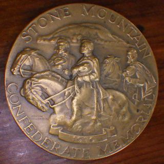 1970 - P Stone Mountain Memorial Bronze Medal,  Medallic Art Co. ,  Ny photo