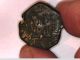 Spain Spanish Bronze Coin Castle And Lion Cob Coin Crusader Uncertain King To Me Coins: Medieval photo 3