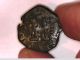 Spain Spanish Bronze Coin Castle And Lion Cob Coin Crusader Uncertain King To Me Coins: Medieval photo 5