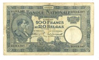 Belgium 100 Franks - 1930 photo