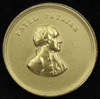 U.  S.  Medal Medalet No.  602 George Washington Cabinet Bronze 20 Mm photo