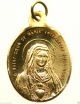 Sacred Heart Of Jesus & Holy Heart Of Mary - Antique Medal Pendant Exonumia photo 2
