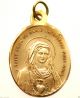 Sacred Heart Of Jesus & Holy Heart Of Mary - Antique Medal Pendant Exonumia photo 3