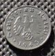 Old Coin Nazi Germany 1 Reichspfennig 1943 E Dresden Swastika World War Ii Germany photo 1