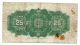 1900 Dominion Of Canada Paper Bill 25 Cents.  Britannia Seated.  Sign H Boville Canada photo 1