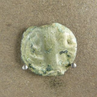 Authentic Celtic Potin Ae Coin Leuci Reverse W/ Boar C 75 - 50 Bc photo