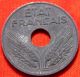 Wwii 1942 France 20 Centimes France 20 Centimes Zinc Coin Km 900.  1 France photo 1