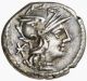 Rome Ti.  Minucius C.  Augurinus 134 Bc Ar Denarius Rare Coins: Ancient photo 1