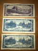 2 1954 Canada Five $5 Cinq,  And 1 Ten $10 Dix Dollar Bill Banknote Ottawa Note Canada photo 1