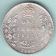 British India - 1908 - King Edward Vii - One Rupee - Rare Variety Silver Coin India photo 1