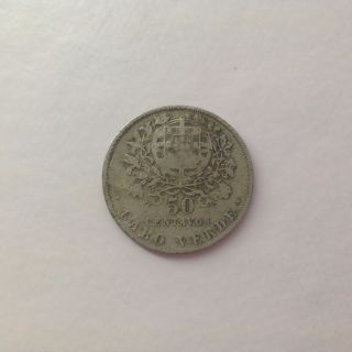Cabo Verde 50 Centavos Coin 1930 Republica Portuguesa photo