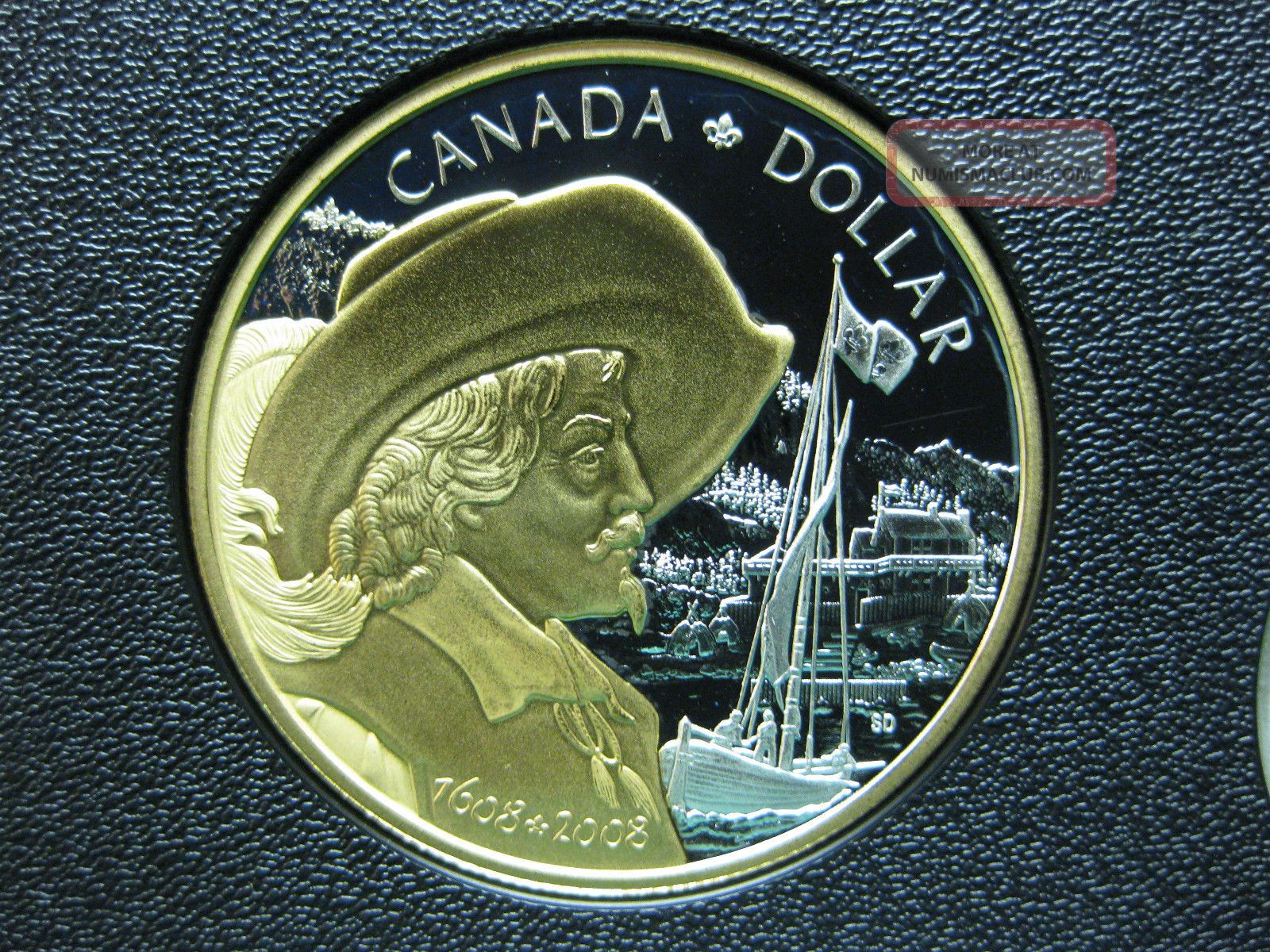 2008 400th Anniversary Of Quebec City Canadian Gold Plated Silver Coin Coins: Canada photo