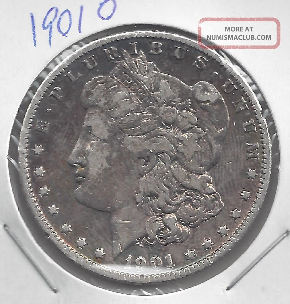 1901 - O Morgan Silver Dollar, 90 Silver Us Coin