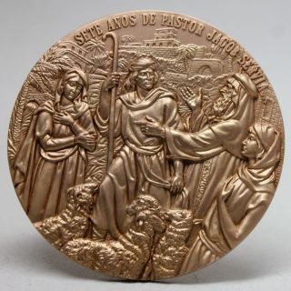 Vermeil Bronze Medal/ Limited Edition/ CamÕes Lusiads/ Sonnet/ Shepherds photo