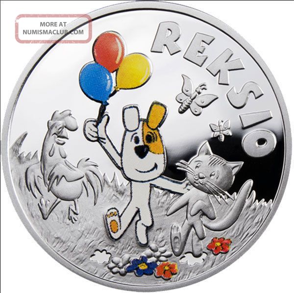 Niue 2011 1$ Reksio Cartoon Characters Proof Silver Coin Australia & Oceania photo