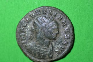 Roman Imperial Aurelianus (270 - 275ad) Silver Antonin.  (22mm,  3,  4gr) Vf - Ef.  15$ photo
