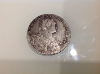 Russian Empire Coin Ruble 1766 photo