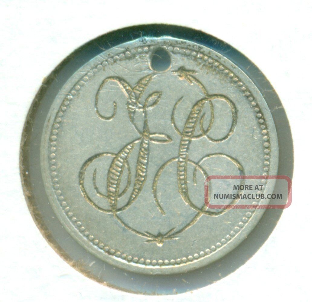 Love Token Engraved Tce Tec Lce Lec From A Silver Coin Germany Hungary Austria? Exonumia photo