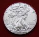 2016 Silver Dollar Coin 1 Troy Oz American Eagle Walking Liberty.  999 Fine Bu Coins photo 2