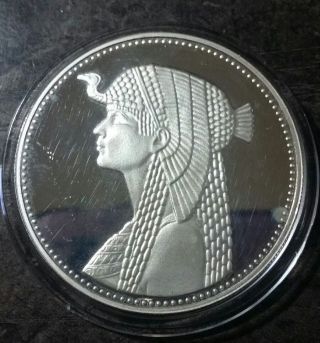 Rare 1993 Egypt 5 Pound Cleopatra 22.  50g Proof Silver Coin photo