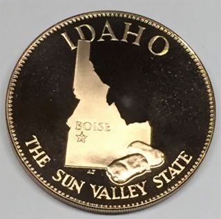 C2807 Franklin Bronze Medal,  State Of Idaho photo