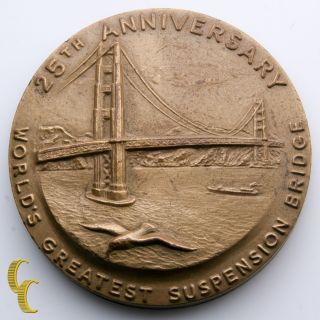 Golden Gate Bridge 25th Anniversary Medallic Art Co.  Bronze Medal photo