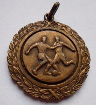 1965 Football / European Soccer Sport Prize Pendant Medal / Henrion Challenge photo