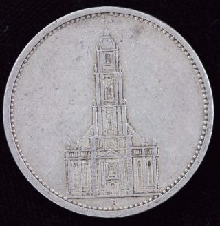 1934 A,  Germany,  Third Reich,  5 Reichsmark,  German Silver Coin,  1c6 photo