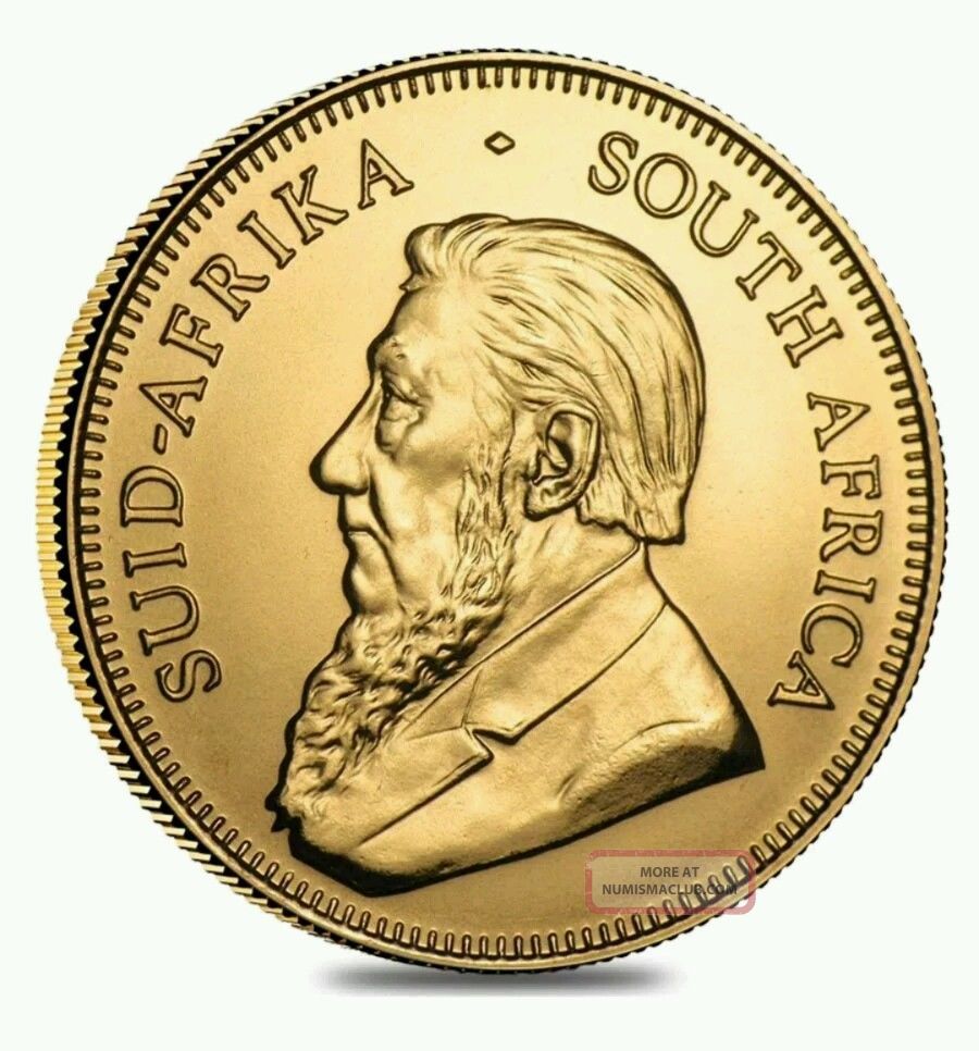 South African Gold Krugerrand 1 Oz Fine Gold Coin 