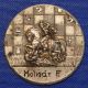 1949 - 50 Chess Medal Knight / St.  George Vs.  Dragon 40mm Exonumia photo 2