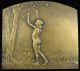 Rene Baudichon Noces Argent French Art Medal Plaque Bronze Paris Exonumia photo 2