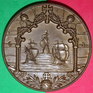 India / Navigator V.  Da Gama / Principal Armed Three Ships / Bronze Medal photo