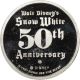 1987 Disney Snow White 50th Anniversary 1/2 Oz.  Silver Round - Snow White 0619 Silver photo 2