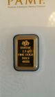 2.  5 - Gram Pamp Suisse Gold Bar.  9999 Fine Bars & Rounds photo 1