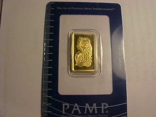 10 Gram Gold Bar - Pamp Suisse Lady Fortuna (in Assay Card) photo