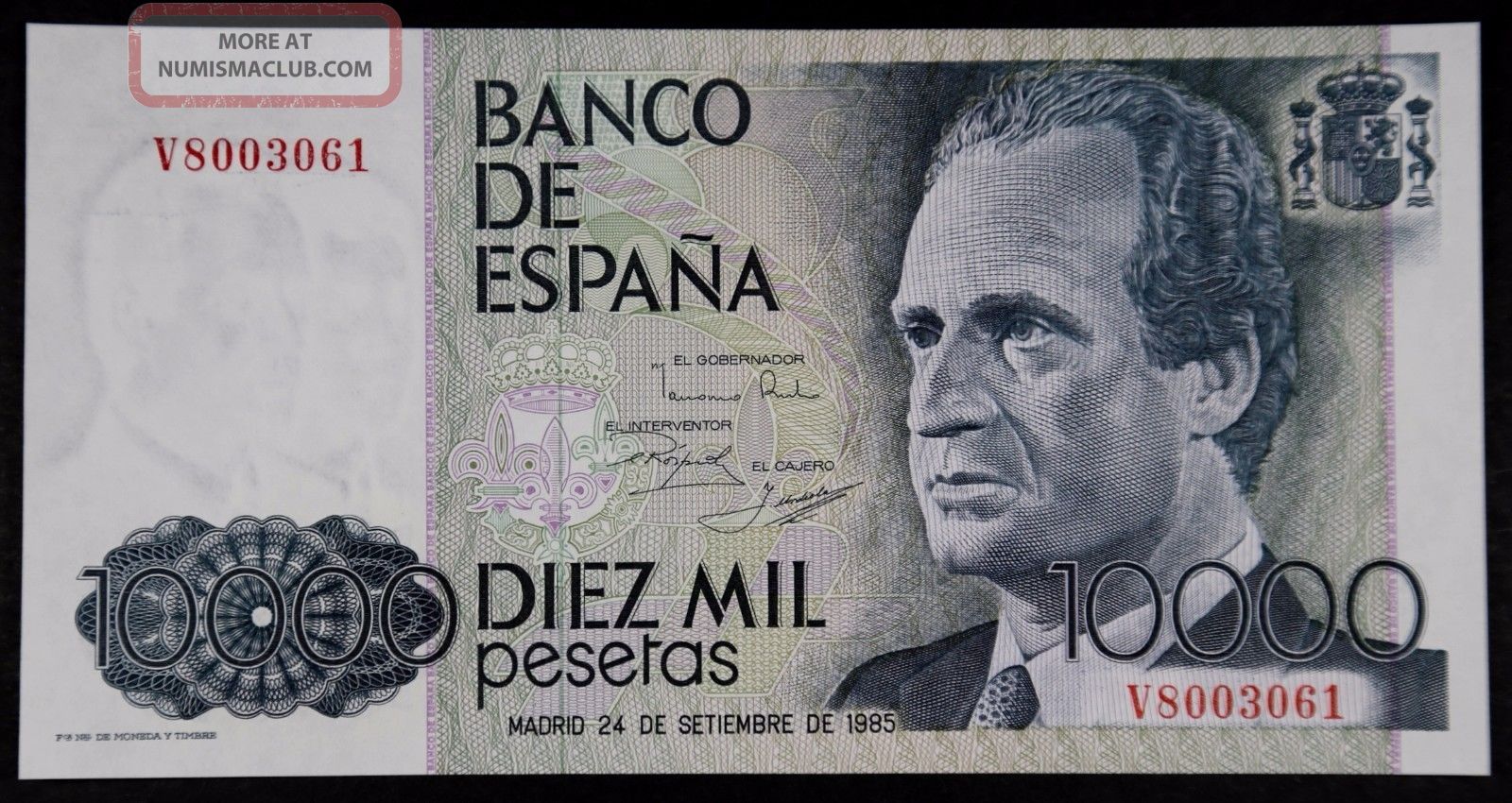 1985 Spain 10000 Pesetas Banco De Espana Banknote Pick 161 Europe photo