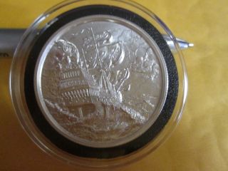 Privateer 2 Oz.  999 Fine Silver High Relief First In Series photo