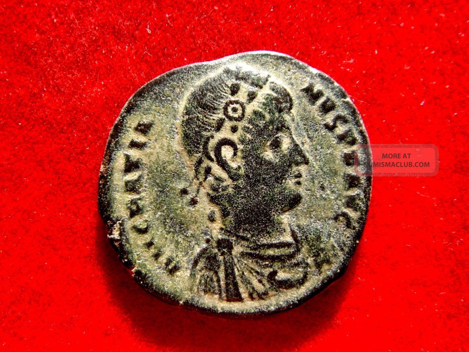 Lucernae Gratian,  Barbarous Ae Maiorina.  Antioch.  Reparatio - Reipvb.  AntΔ. Coins: Ancient photo