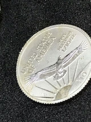American Platinum Eagle 1/10 Troy Ounce 9995 Fine $10 Us Coin 7 Left photo