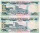 Pakistan Old Rs 500 Governer Mohammad Yaqoob Consective Pair Unc With 2 P/h. Middle East photo 1