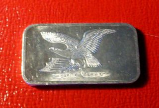 Capital Eagle Commericial Bar 1oz.  999 Fine Silver From G&a. photo