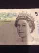 Five Pounds Bank Of England 5 Lbs Travel Cash Spending Money Bill Currency Forex Europe photo 3