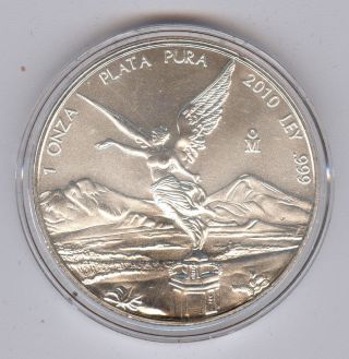 2010 Mexico 1 Oz.  999 Fine Silver Libertad - Uncirculated photo