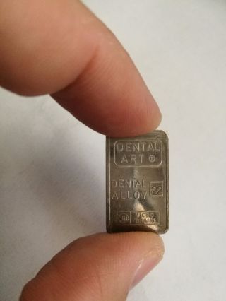 Palladium Bar (dental Alloy) Noble Metals [00025] Bullion 5.  95gr photo