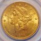 1878 - S Liberty Head Gold $20 Double Eagle Pcgs Ms 60 Ms60 Lv1015 Gold (Pre-1933) photo 2
