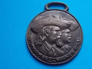 1911 - Buffalo Bill & Pawnee Bill Medal - Lu Lu Temple Annual Visit - Silver photo